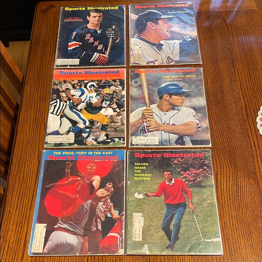 Vintage Sports Illustrated Magazine Lot